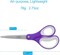 Scissors All Purpose, Student School Scissors, Sharp Titanium Coated Stainless Steel Shears for High Middle School Teacher Crafting, Office Home Sewing Cutting Fabric, 8 inch 3 Pack